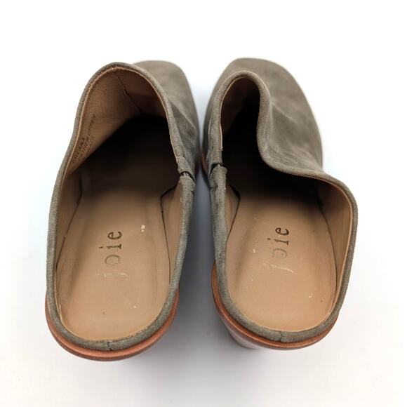 Joie Breana Wedge Mule Shoes Slip-On Almond Toe Women's" Olive Green Size US7B - Picture 5 of 12